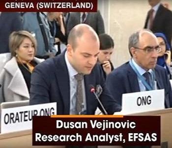 Publication: In the Media: Mr. Vejinović speaking at UNHRC General Debate