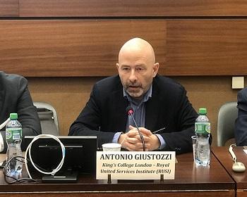 Publication: Dr. Antonio Giustozzi (RUSI) speaking during EFSAS Side-event at the 40th Session of UNHRC