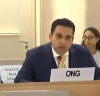 Publication: In the Media: Mr. Junaid Qureshi (EFSAS) speaking at the 39th Session of the UNHRC General Debate