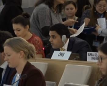 Publication: 34th Session UNHRC: Intervention by Mr. Junaid Qureshi - Director EFSAS