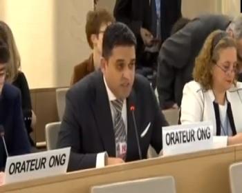 Publication: 40th Session UNHRC: Intervention by Mr. Junaid Qureshi - Director EFSAS