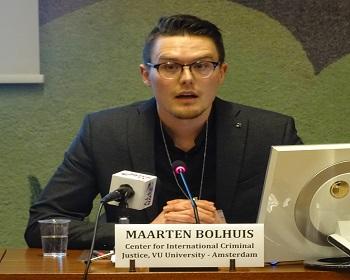 Publication: Mr. Bolhuis (VU Amsterdam) speaking during EFSAS side-event at the 37th Session of the UNHRC