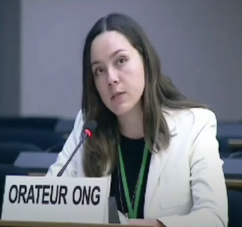 Publication: In the Media: Ms. Veronica Ekelund (EFSAS) speaking at the 45th Session of the UNHRC General Debate