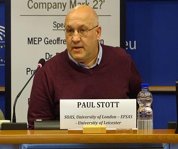 Publication: Dr. Paul Stott (SOAS) speaking during EFSAS Seminar on CPEC at EU Parliament