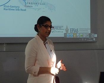 Publication: Ms. Soana Deunier (EFSAS) speaking during Panel Discussion on China's Belt and Road Initiative at the Erasmus University