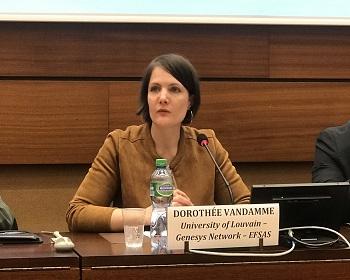 Publication: Dr. Dorothée Vandamme (University of Louvain) speaking during EFSAS Side-event at the 40th Session of UNHRC
