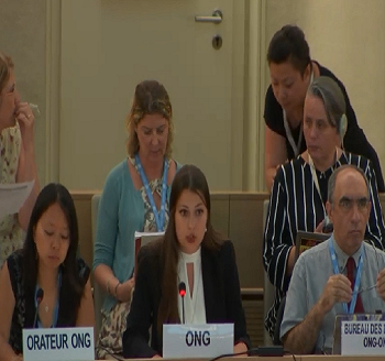 Publication: In the Media: Ms. Yoana Barakova (EFSAS) speaking at the 41st Session of the UNHRC General Debate